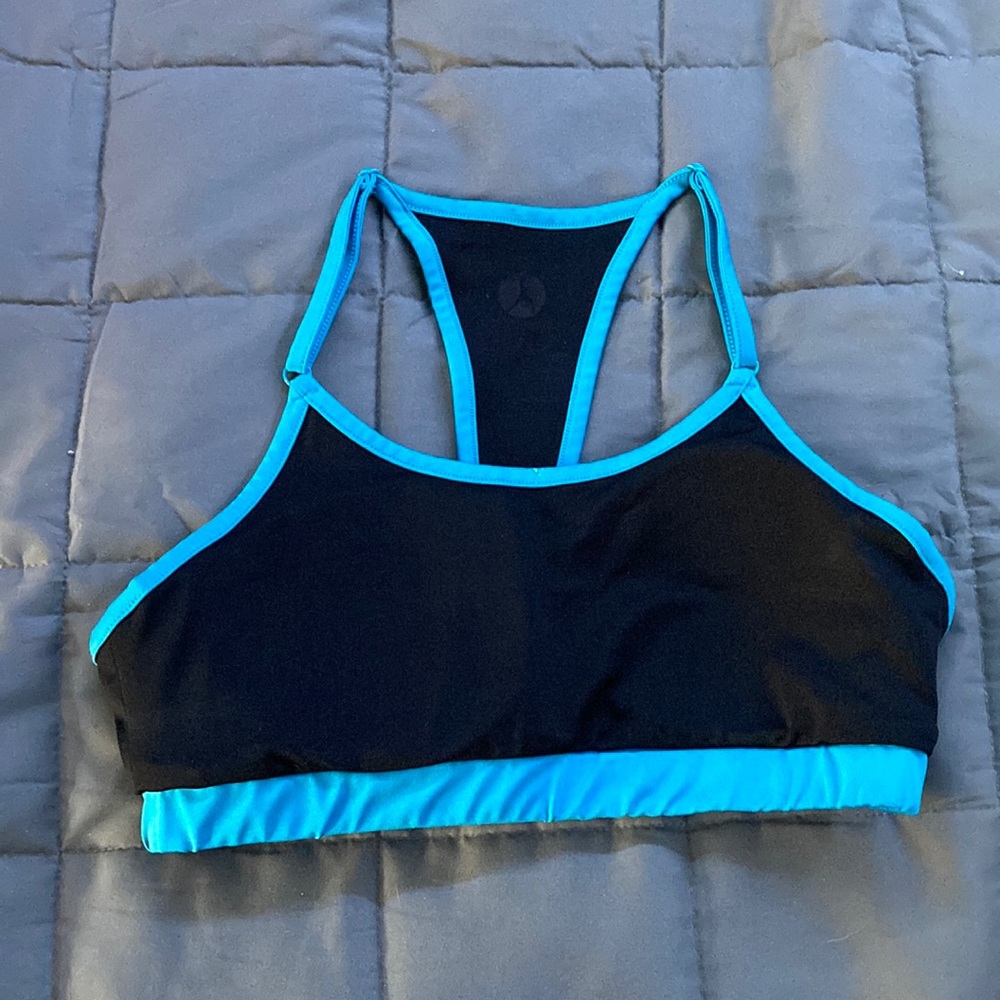 Black and Blue sports bra